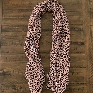 Pink Leopard Scarf